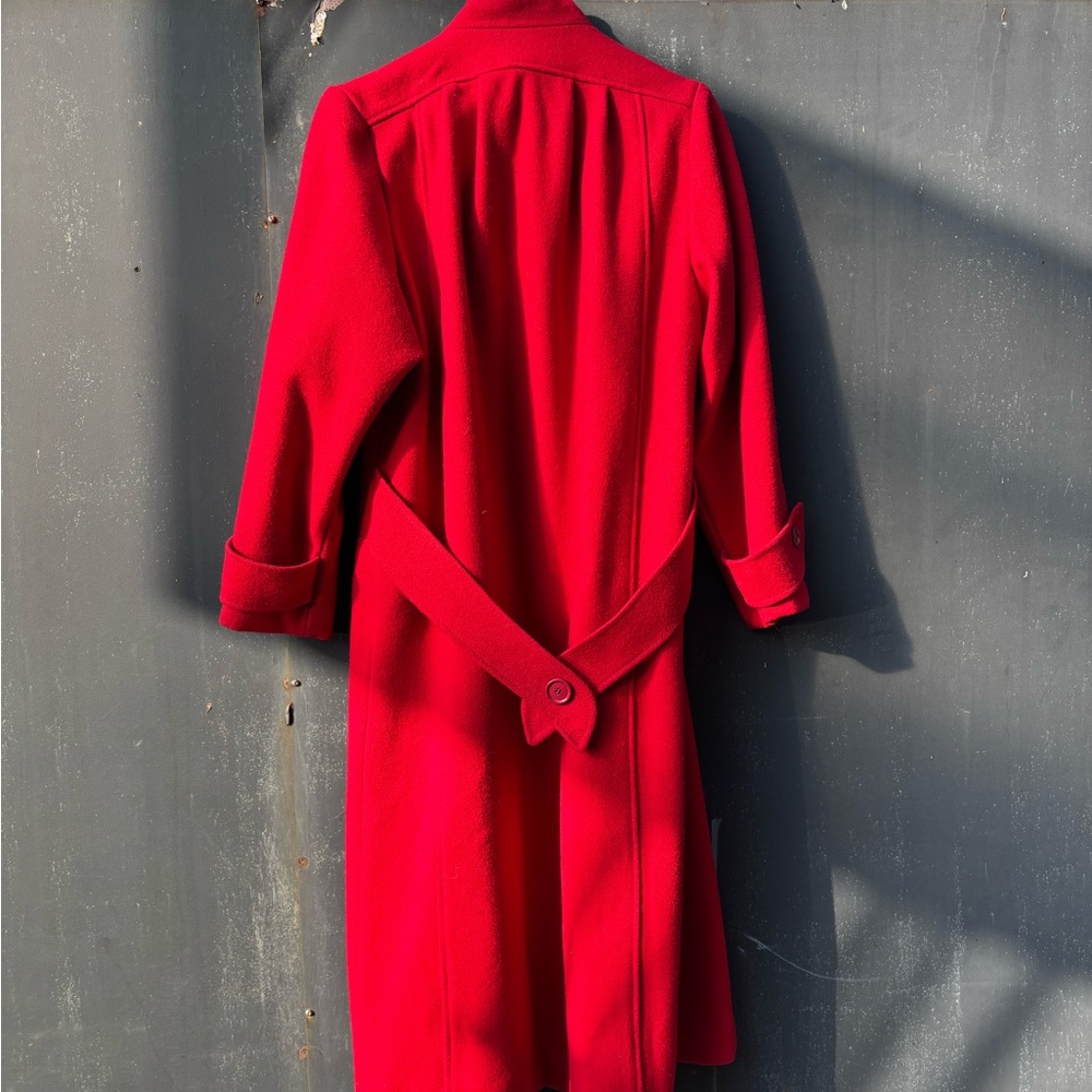 Red Women's Coat - Picture 5 of 7